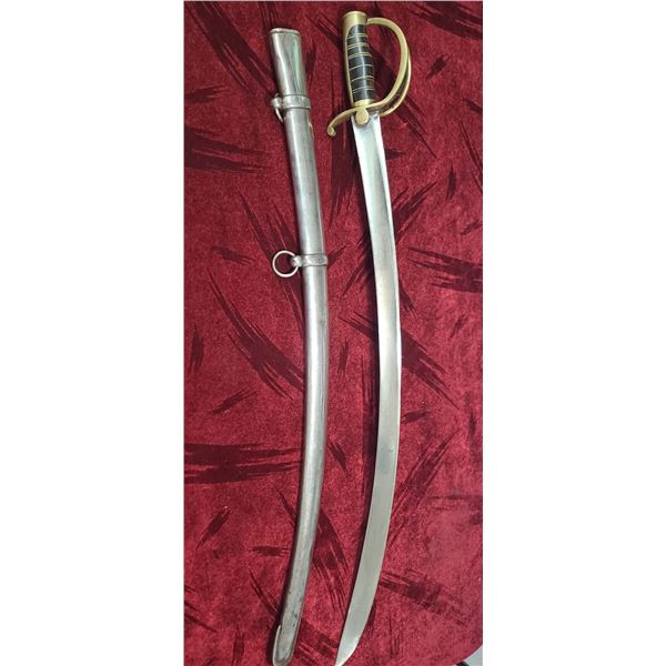 GERMAN MADE SABER WITH THE MARKINGS OF C.S.BORN, A BLADE MANUFACTURER OUT OF SOLINGEN. THIS PIECE HA