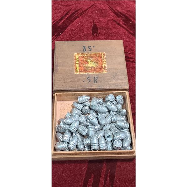 ROUGHLY 5LBS OF .58 CAL BULLETS