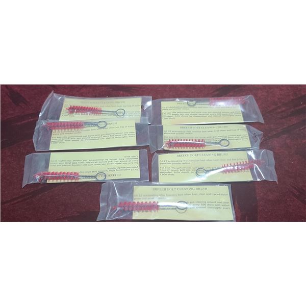 SEVEN BREECH BOLT CLEANING BRUSHES FOR ALL 22AUTO LOADING RIFLES