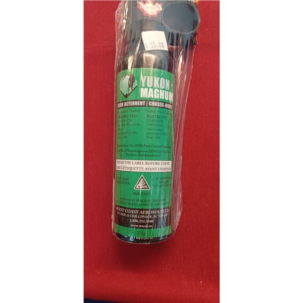 YUKON MAGNUM 225 GRAMS BEAR SPRAY CANISTER NO SHIPPING