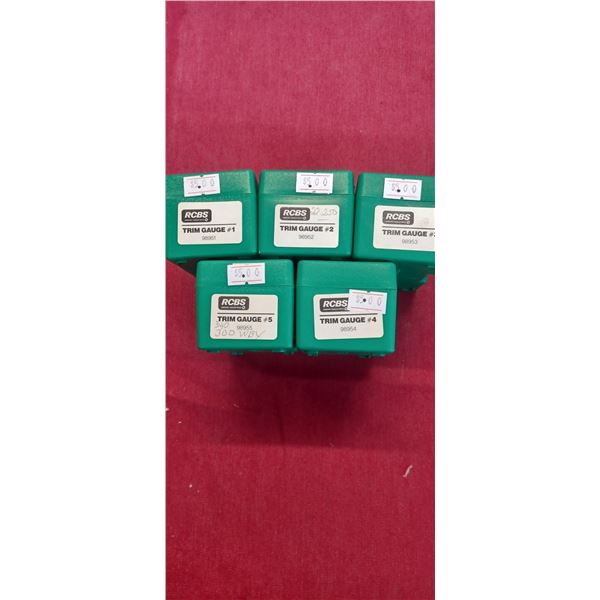 5 RCBS TRIM GAUGES # 1,2,3,4 AND 5