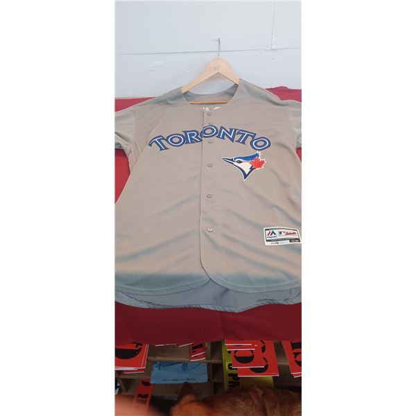 TORONTO BLUE JAYS GREY ALOMAR #12 JERSEY LG
