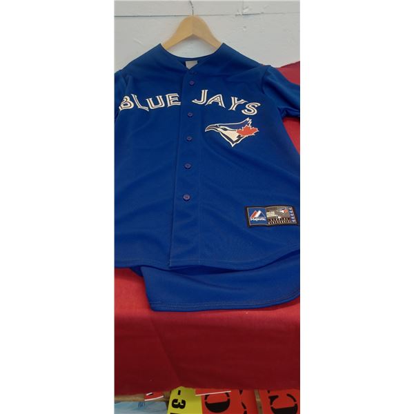TORONTO BLUE JAYS BLUE OFFICIAL  JERSEY LAWRIE # 13 MEDIUM