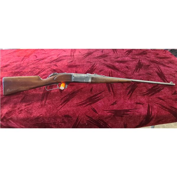 SAVAGE MODEL 99 300 SAVAGE 24 INCH BARREL SERIAL NUMBER 2914 43. LEVER ACTION HAS IRON SIGHTS AS WEL
