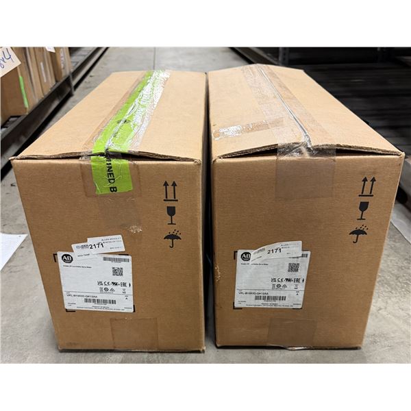(2) Allen Bradley #VPL-B1653D-QK12AA Servo Motors