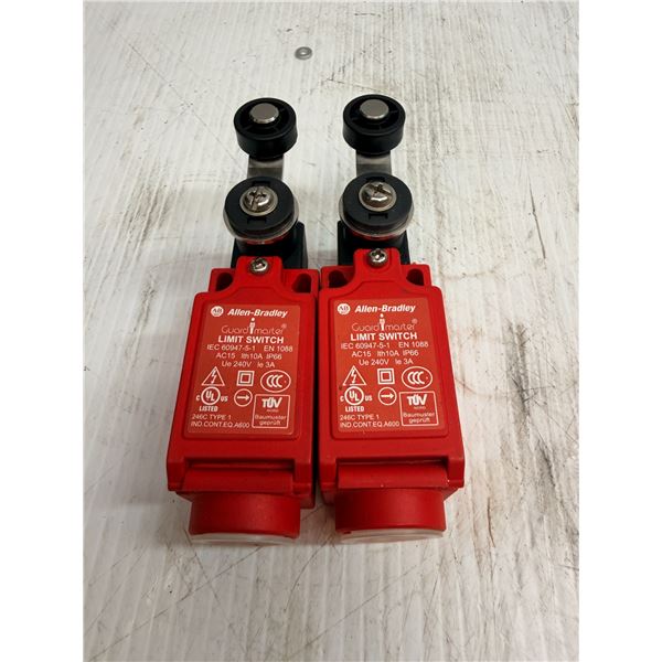 Lot of (2) Allen-Bradley #440P-SLM12E Limit Switches