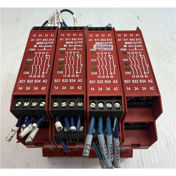 (4) Allen-Bradley #MSR127TP / #440R-N23132 Safety Relays