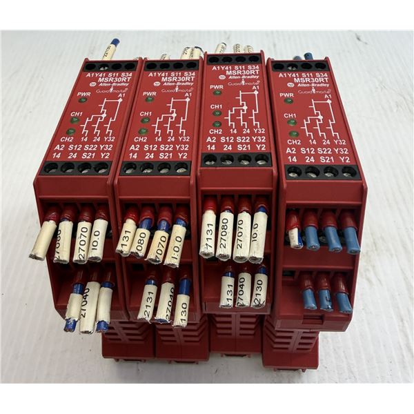 (4) Allen-Bradley #MSR30RT / #440R-N23197 Safety Relays