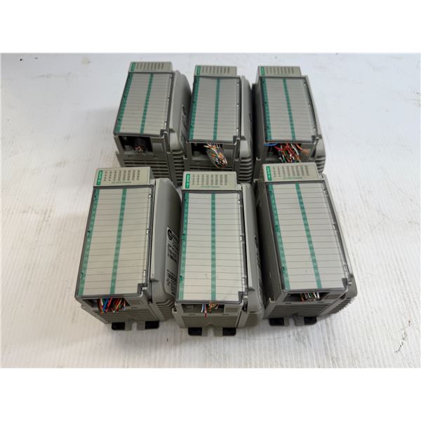 Lot of (6) Allen-Bradley #1769-OB32 w/ #1769-ECR End Caps