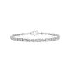 Image 1 : 10 CTTW Mixed-Cut Fancy Lab Grown Diamond Bracelet, 14K White Gold