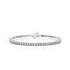 Image 1 : 2 CTTW Round Lab Grown Diamond Tennis Bracelet in 14K White Gold