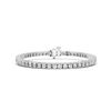 Image 1 : 4 CTTW Round Lab Grown Diamond Tennis Bracelet in 14K White Gold