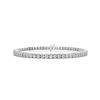 Image 1 : 5 CTTW Round Lab Grown Diamond Tennis Bracelet in 14K White Gold