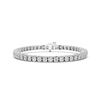 Image 1 : 10 CTTW Round Lab Grown Diamond Tennis Bracelet in 14K White Gold