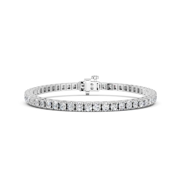 4 CTTW Round Lab Grown Diamond Tennis Bracelet in Platinum