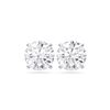Image 1 : 4 CTTW Round Lab Grown Diamond Stud Earrings in 14K White Gold
