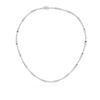 Image 1 : 20 CTTW Multi-Shape Fancy Lab Grown Diamond Necklace, 14K White Gold