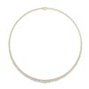 Image 1 : 15 CTTW Graduated Lab Grown Diamond Necklace in 14K Yellow Gold