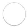 Image 1 : 10 CTTW Graduated Lab Grown Diamond Necklace in 14K White Gold