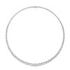 Image 1 : 20 CTTW Graduated Lab Grown Diamond Necklace in 14K White Gold