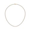Image 1 : 15 CTTW Round Lab Grown Diamond Tennis Necklace in 14K Yellow Gold