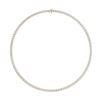 Image 1 : 20 CTTW Round Lab Grown Diamond Tennis Necklace in 14K Yellow Gold