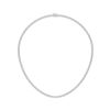 Image 1 : 15 CTTW Round Lab Grown Diamond Tennis Necklace in 14K White Gold