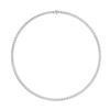 Image 1 : 25 CTTW Round Lab Grown Diamond Tennis Necklace in 14K White Gold
