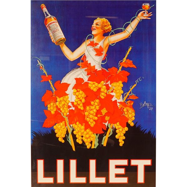 Framed Art Deco Lillet Advertising Poster after Roby