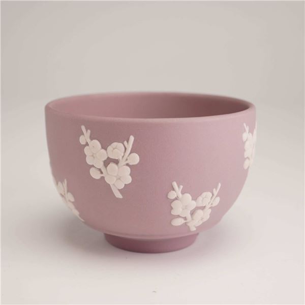 Wedgwood Lilac Jasperware Miniature Open Sugar Bowl, Primrose Pattern