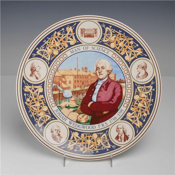 Josiah Wedgwood FRS Man of Science Cabinet Plate