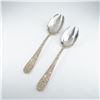 Image 1 : 2pc Kirk Stieff Sterling Silver Ice Cream Forks, Stieff Rose