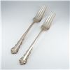 Image 1 : 2pc Lunt Sterling Silver Dinner Forks, Belle Meade