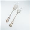 Image 1 : 2pc Lunt Sterling Silver Salad Forks, Belle Meade