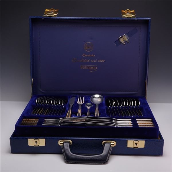 65pc Bestecke Solingen 18/10 Stainless Steel Flatware Set with Case
