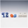 Image 5 : 6pc Salt and Pepper Shaker Collection - Letters, Elephants, and Houses