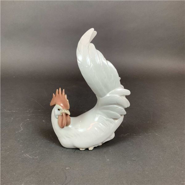 Lladro Porcelain Figurine, White Cockerel 01004588