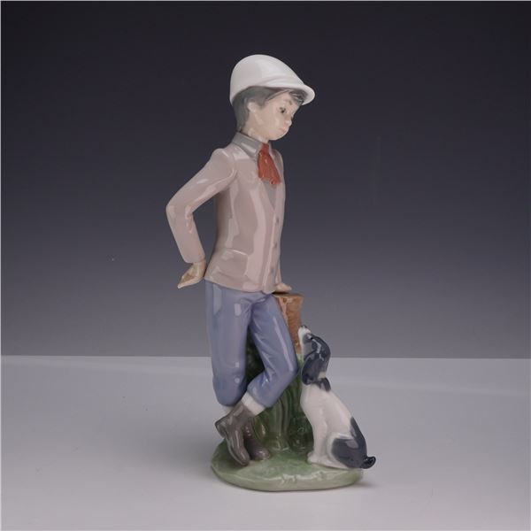Nao by Lladro Porcelain Figurine, Affectionate Pup
