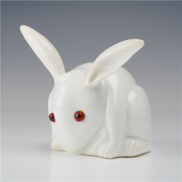 Bernard Moore White Glazed Porcelain Rabbit Figurine