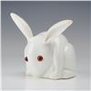 Image 1 : Bernard Moore White Glazed Porcelain Rabbit Figurine