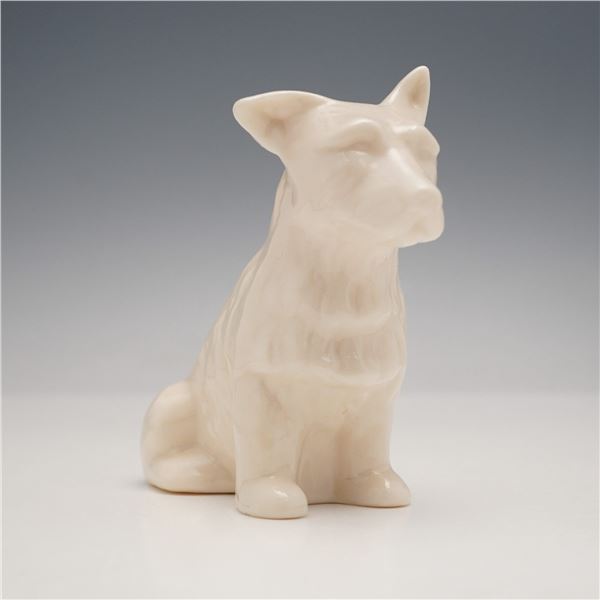 Belleek Irish Porcelain Scottish Terrier Dog Figurine