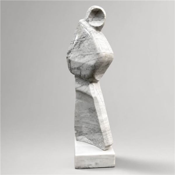 Abstracted Modernist Marble Figural Sculpture