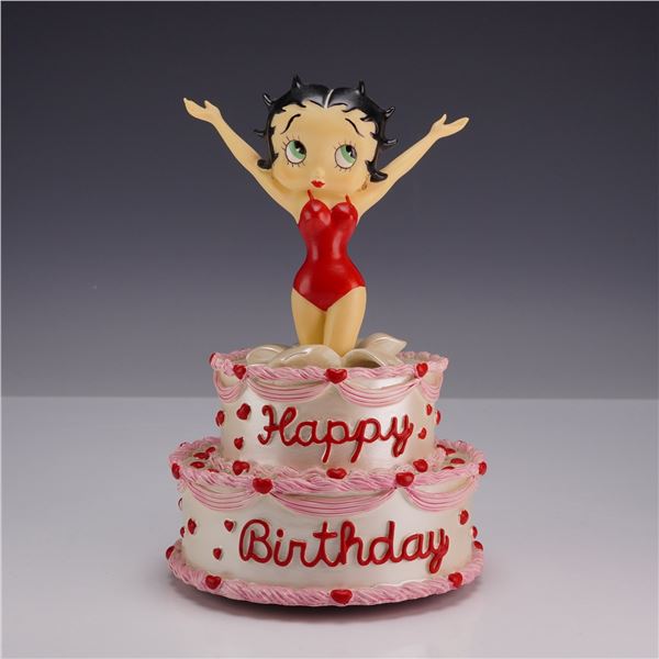 The San Francisco Music Box Company Betty Boop Music Box, Happy Birthday Cake