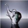 Image 2 : Murano Style Hand Blown Art Glass Elephant Figurine