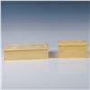 Image 1 : 2pc Vintage Celluloid-Look Plastic Boxes