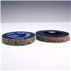 Image 2 : 2pc Blue Agate Geode Mini Bowls