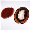 Image 1 : 2pc Polished Agate Geode Slices