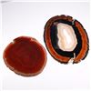 Image 3 : 2pc Polished Agate Geode Slices