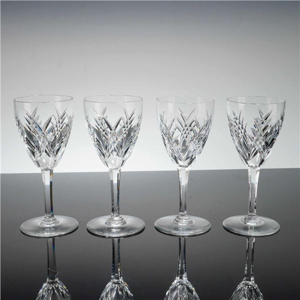 Set of Four Baccarat Crystal Water Goblets, Auvergne Perigold