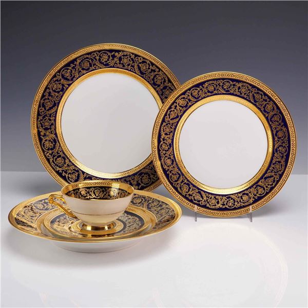 5pc C. H. Field Haviland Limoges China Set with Double Dorure
